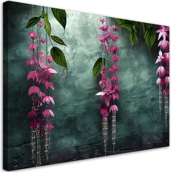 Kunstdruck auf Leinwand 'Hanging Purple Flowers 4'