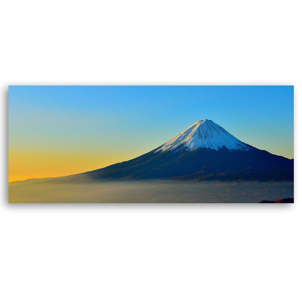Kunstdruck auf Leinwand 'Dawn's Embrace on Mount Fuji'