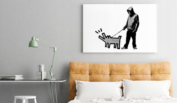 Kunstdruck auf Leinwand 'Dog Art Vertical'