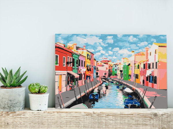 Malen nach Zahlen für Erwachsene 'Houses in Burano'