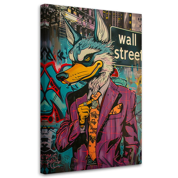 Kunstdruck auf Leinwand 'Urban Hare Majesty 3'