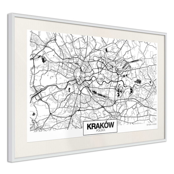 Poster 'City Map: Cracow'