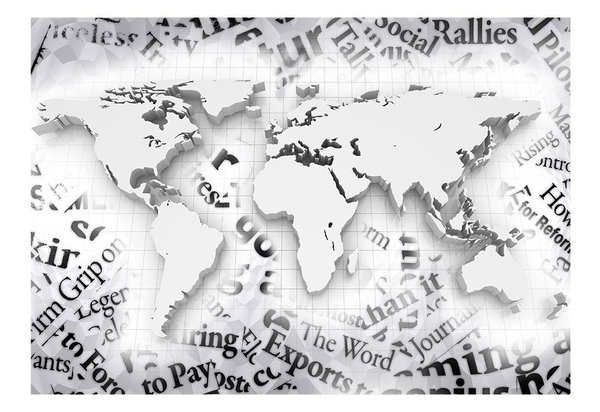 Tapete 'The world of newspapers'