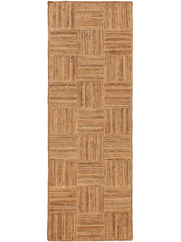 Design Juteteppich Jutta Hellbraun