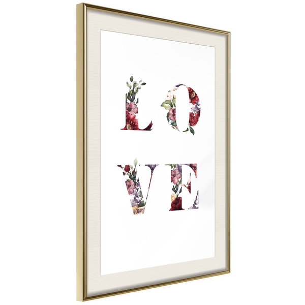 Poster 'Love in Flowers'