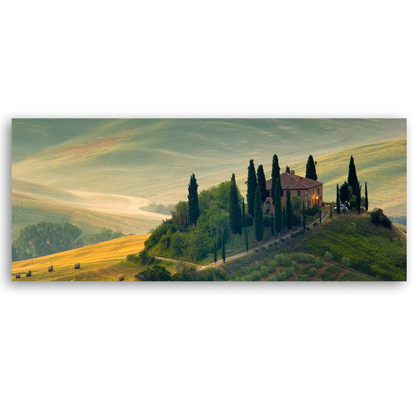 Kunstdruck auf Leinwand 'Tuscany Sunlit Serenity'