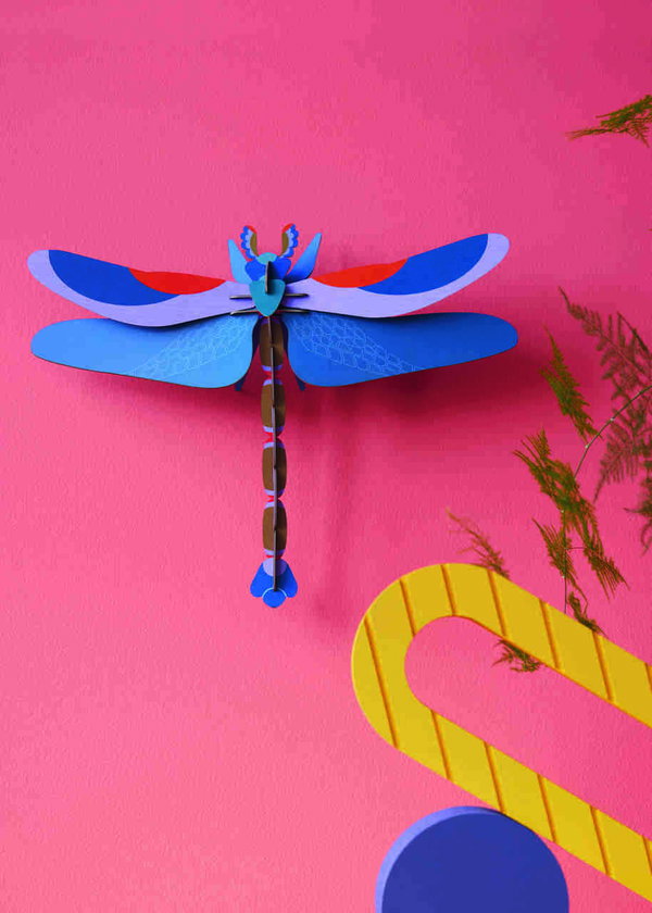 Wanddeko Papier 'Azur-Libelle'