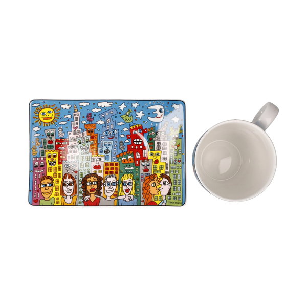Goebel Becher mit Untertasse 'Summer in the City'