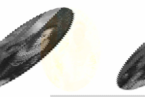 Quadro rotondo 'Golden Sunset'