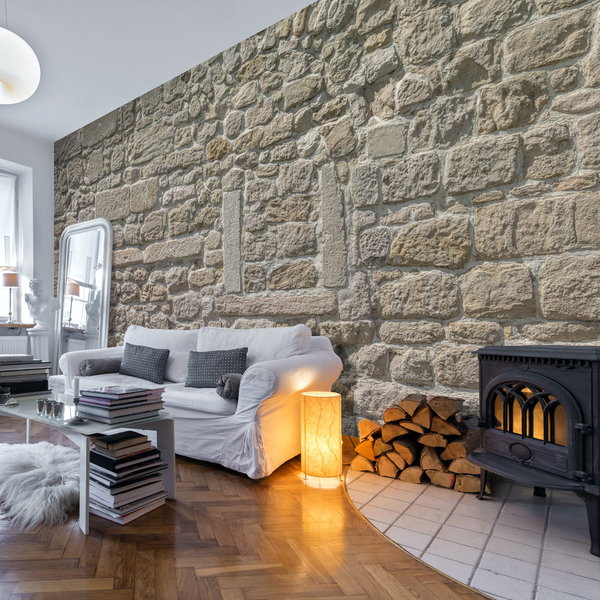 Zelfklevend behang 'Stone Temple'