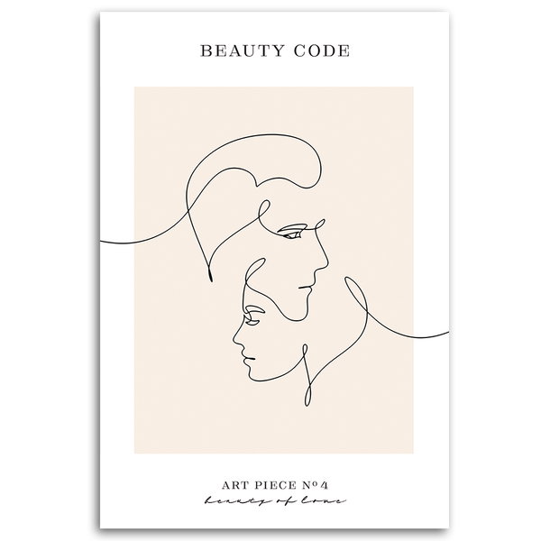 Kunstdruck auf Leinwand 'Beauty of Love'