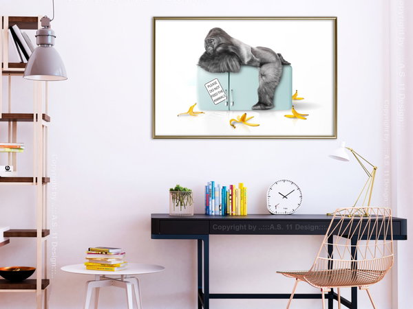 Poster 'Hungry Gorilla'