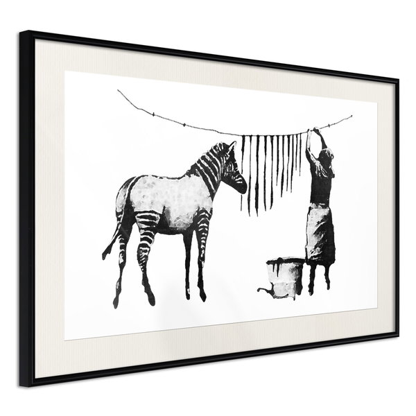 Poster 'Banksy: Washing Zebra'