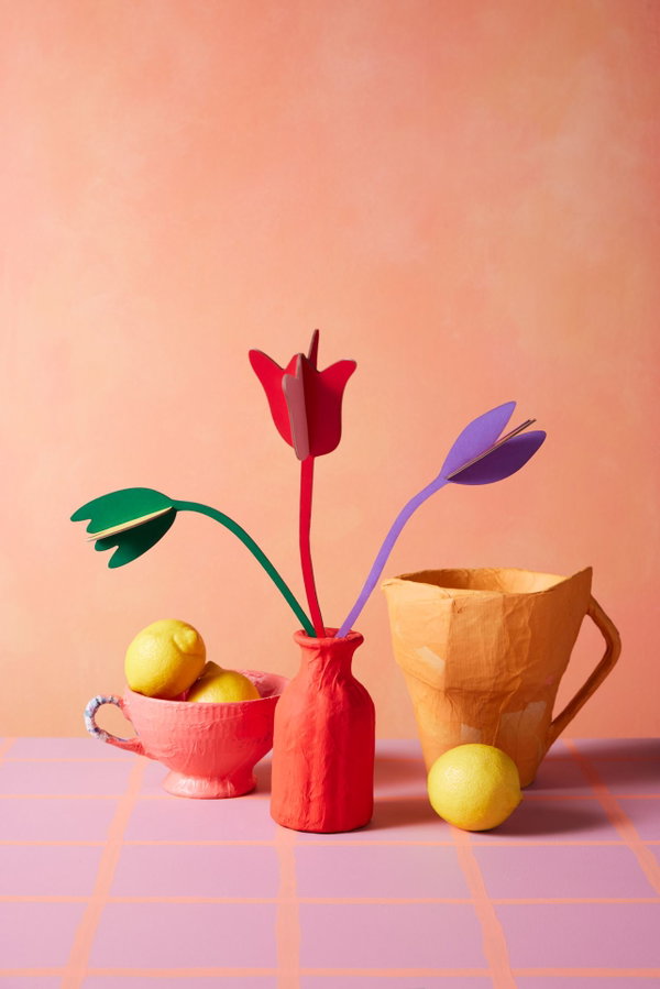 Papierskulptur 'Tulpenblumen'