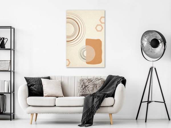 Impression sur toile 'Sand Castles Vertical'