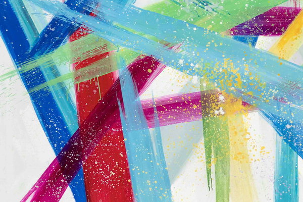 Großzügig aufgetragene Farben
