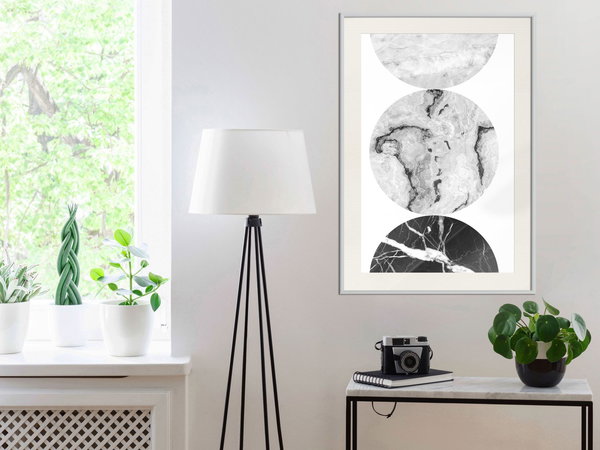 Poster 'Three Shades of Marble'