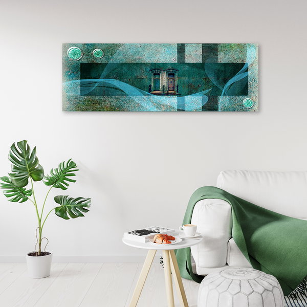 Kunstdruck auf Leinwand 'Emerald Gateway'