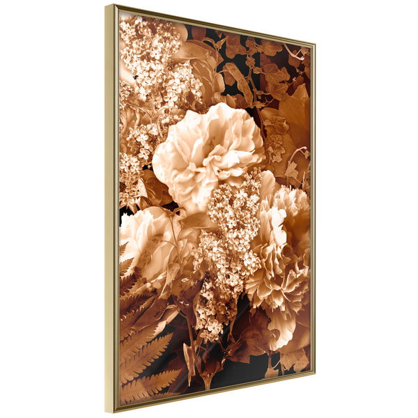 Poster 'Bouquet in Sepia'