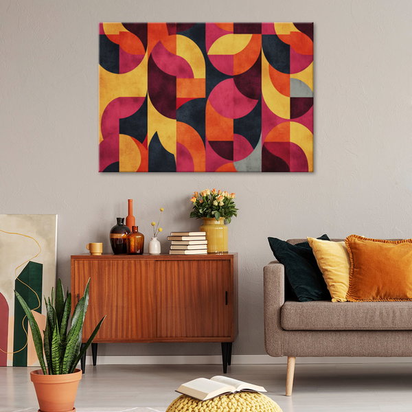 Kunstdruck auf Leinwand 'Vibrant Mosaic'