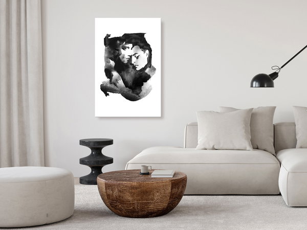 Kunstdruck auf Leinwand 'Love Longing Vertical'