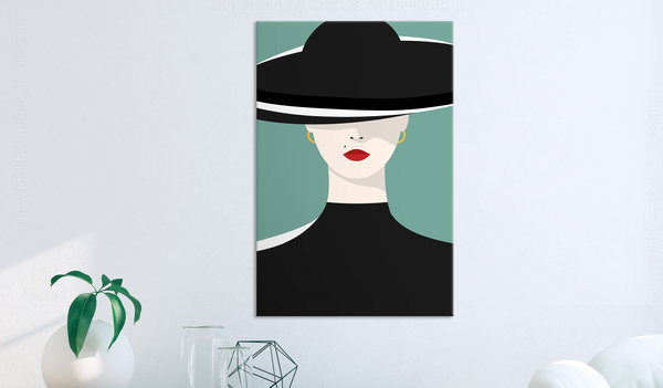 Kunstdruck auf Leinwand 'Femininity Vertical'