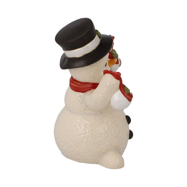 Porzellan Figur 'Snowman’s Luck' von Goebel 9,5x12x7cm
