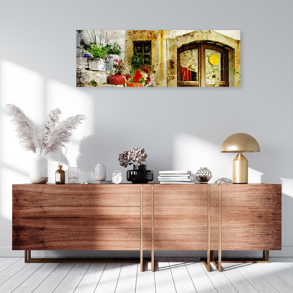 Kunstdruck auf Leinwand 'Rustic House'