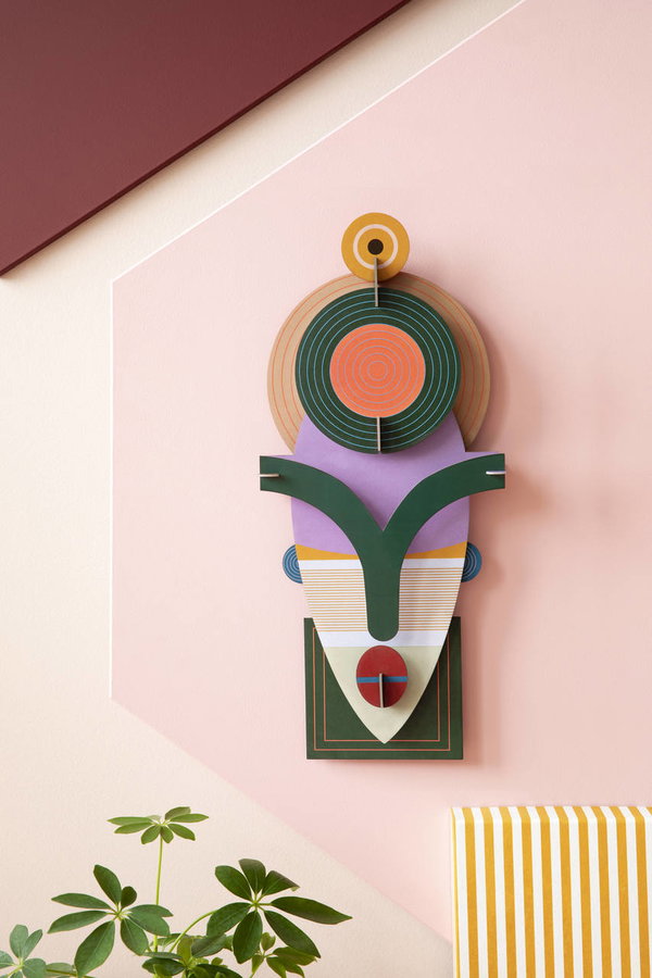 Wanddeko Papier 'Sydney-Maske'