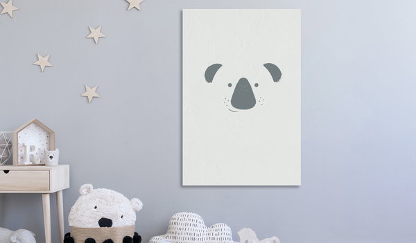 Kunstdruck auf Leinwand 'Smiling Koala Vertical'