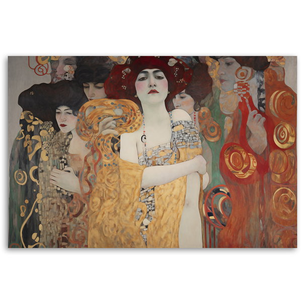 Kunstdruck auf Leinwand 'Klimt - Women'