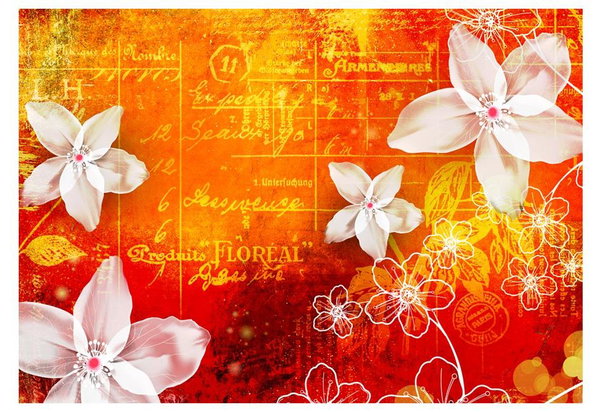 Behang 'Floral notes II'