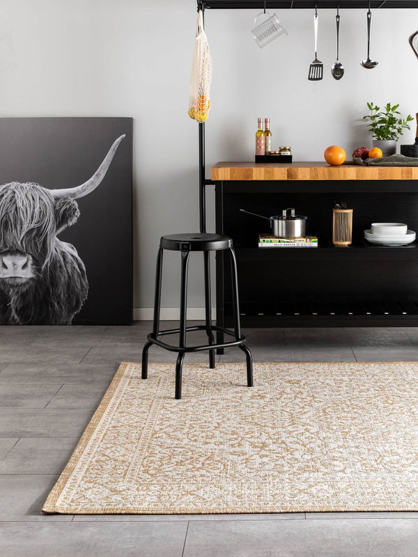 Design rug 'Cleo Cream/Beige' 80x150cm