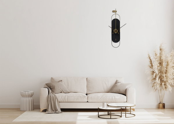 Timeless wall decoration and practical clock in one