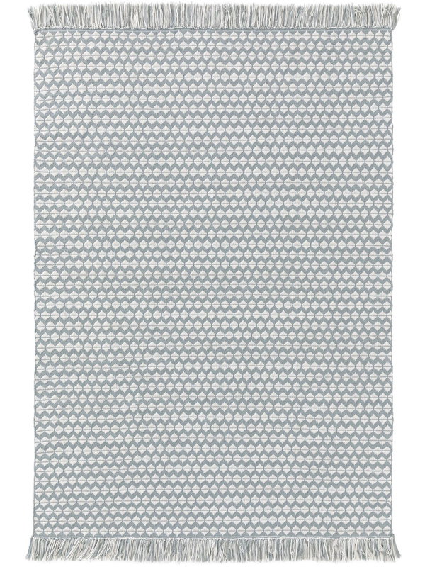 Design Teppich aus recyceltem Material Morty Blau