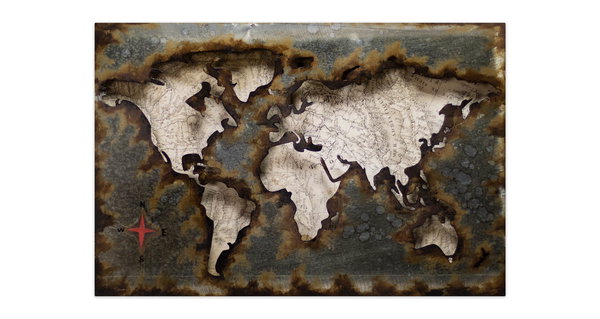 Metallbild 3D 'We Stay United' 60x40x4cm