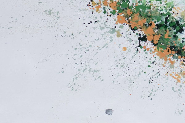 Großzügig aufgetragene Farben