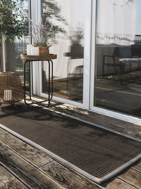 Design In- &amp; Outdoor-Läufer Nandi Schwarz