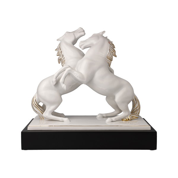 Πορσελάνινο αγαλματίδιο 'Dancing Horses 1' του Goebel 32x29x16,5cm