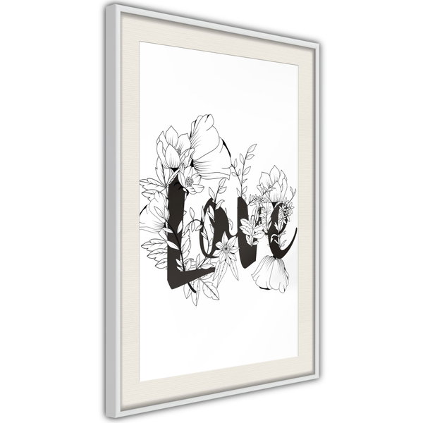 Poster 'Love With Flowers'
