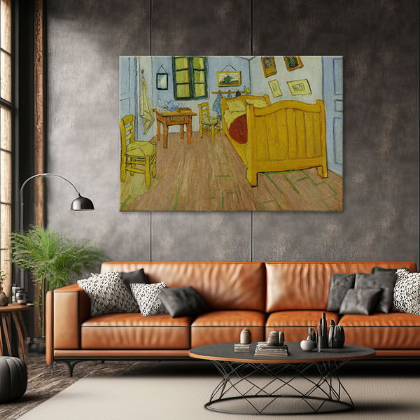 Kunstdruck auf Leinwand 'Bedroom in Arles'