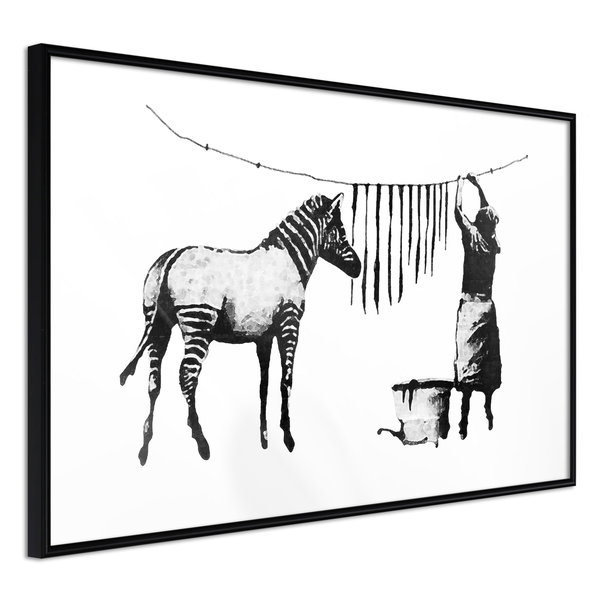 Poster 'Banksy: Washing Zebra'