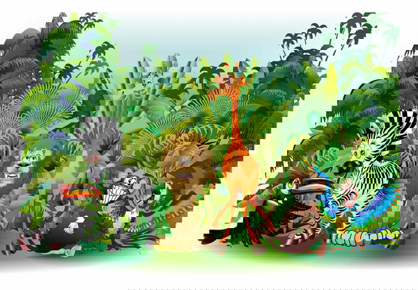 Tapeta 'Jungle Friends'