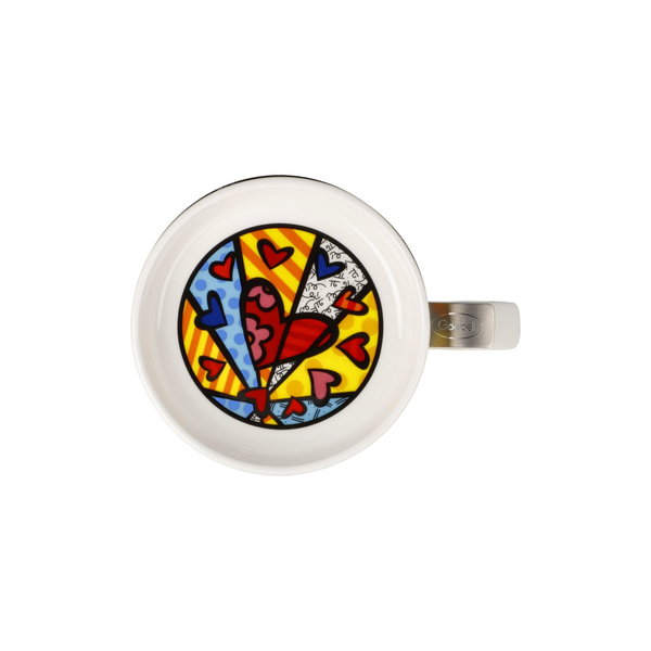 Goebel Teetasse mit Sieb und Deckel 'A New Day'
