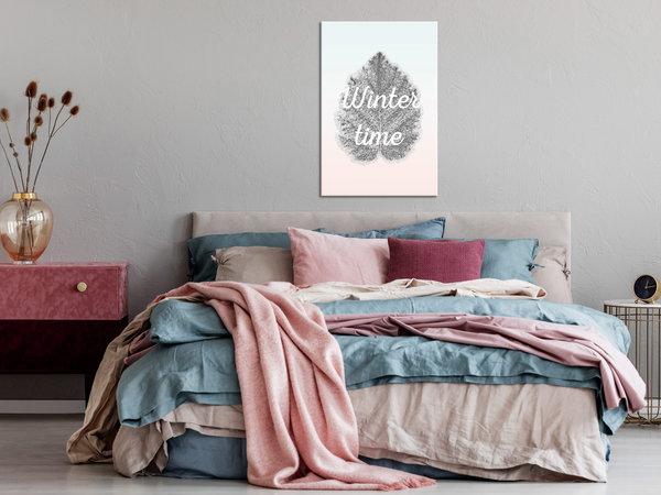 Kunstdruck auf Leinwand 'Winter Time Vertical'