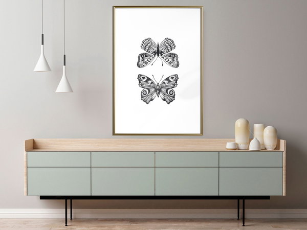 Poster 'Two Butterflies'