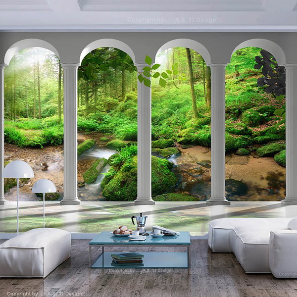 Selbstklebende Tapete 'Green View'
