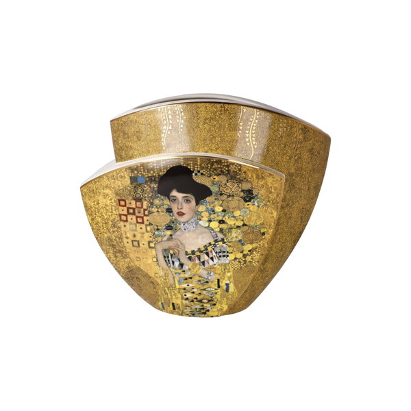 Vase en porcelaine 'Golden Affection' de Gustav Klimt 10x20x22cm