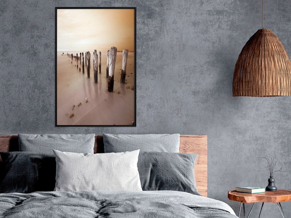 Poster 'Breakwater in Sepia'