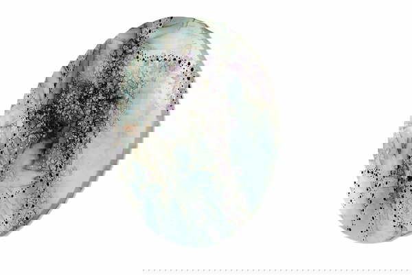 Rond schilderij 'Floral Nebulae'